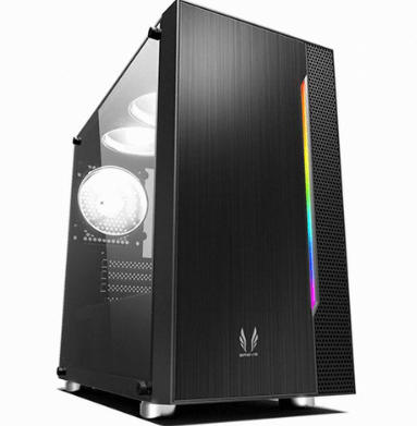 4-쓰리알시스템 RGB 강화유리 미니 PC 케이스 R400CP