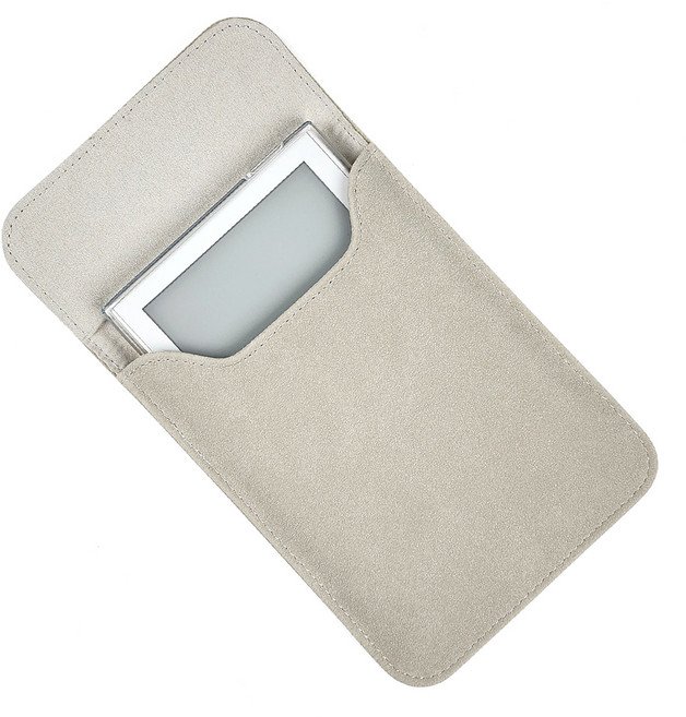 BOHO 이북리더기 PU가죽 파우치, 화이트실버