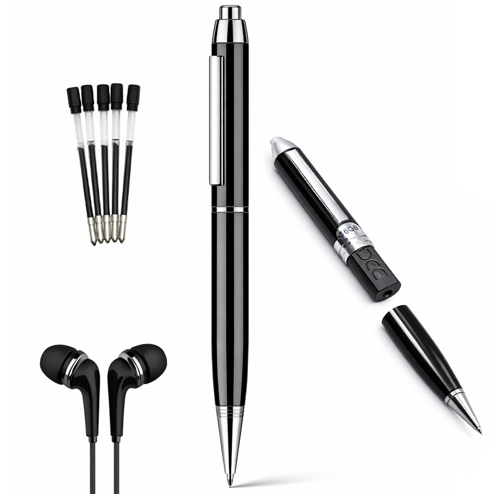 [고정밀고음질] 머레이 볼펜 녹음기 초소형 장시간 휴대용 고성능 볼펜녹음기, pv-3000, 블랙할인 상세 이미지 1