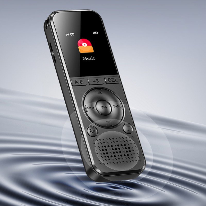 RUN기술 초고음질 녹음기 소형 장시간 휴대용 노이즈캔슬링 64GB, 블랙쿠폰할인 상세 이미지 1