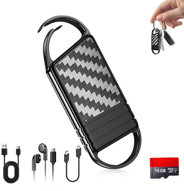 신클퍼 스마트 미니녹음기 고음질 녹음 장시간 녹음 64GB 휴대용녹음기 MP3, 16GB할인