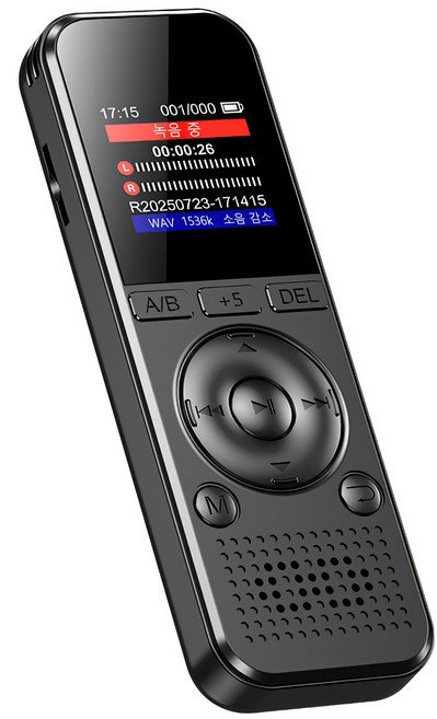 RUN기술 초고음질 녹음기 소형 장시간 휴대용 노이즈캔슬링 64GB, 블랙쿠폰할인