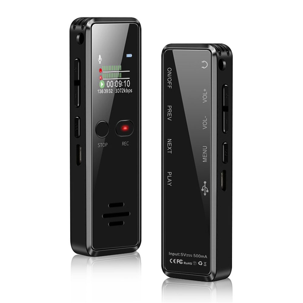 초소형 녹음기 고성능 보이스레코더 41h 연속 녹음 26h 연속 재생 V90-32GB 대용량 상세 이미지 1