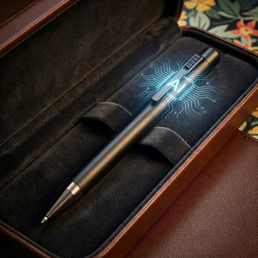 서앤오 국내개발 AI 4600시간녹음 64기가 C타입 프리미엄 OTG 보이스레코더 볼펜녹음기, 블랙 상세 이미지 2