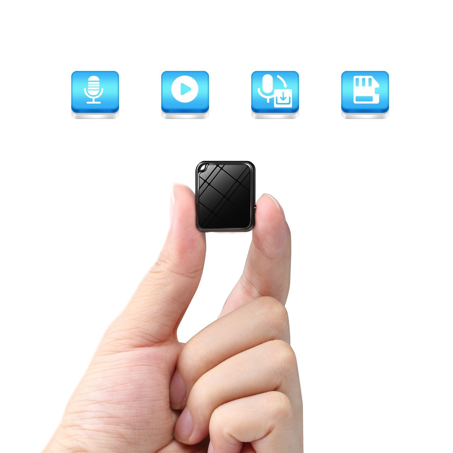 QZT 초소형 장시간 녹음기 ZD46-16GB/32GB 블랙, 32GB 상세 이미지 2