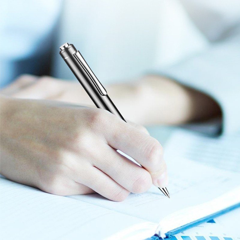 RUN 기술 초소형 볼펜녹음기 고음질 펜형 녹음 장시간 32G 휴대용, 블랙, ZD42+할인 상세 이미지 1