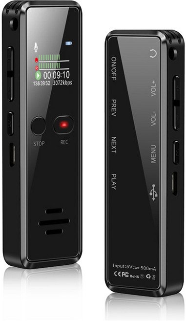 초소형 녹음기 고성능 보이스레코더 41h 연속 녹음 26h 연속 재생 V90-32GB 대용량