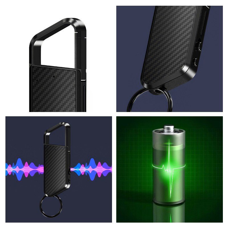 RUN기술 초소형 녹음기 고음질 녹음 장시간 64G 휴대용, 블랙, ZD09할인 상세 이미지 2