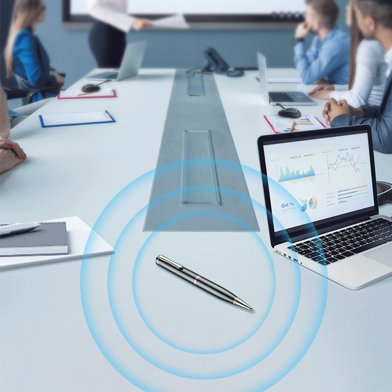 RUN 기술 초소형 볼펜녹음기 고음질 펜형 녹음 장시간 32G 휴대용, 블랙, ZD42+할인 상세 이미지 1