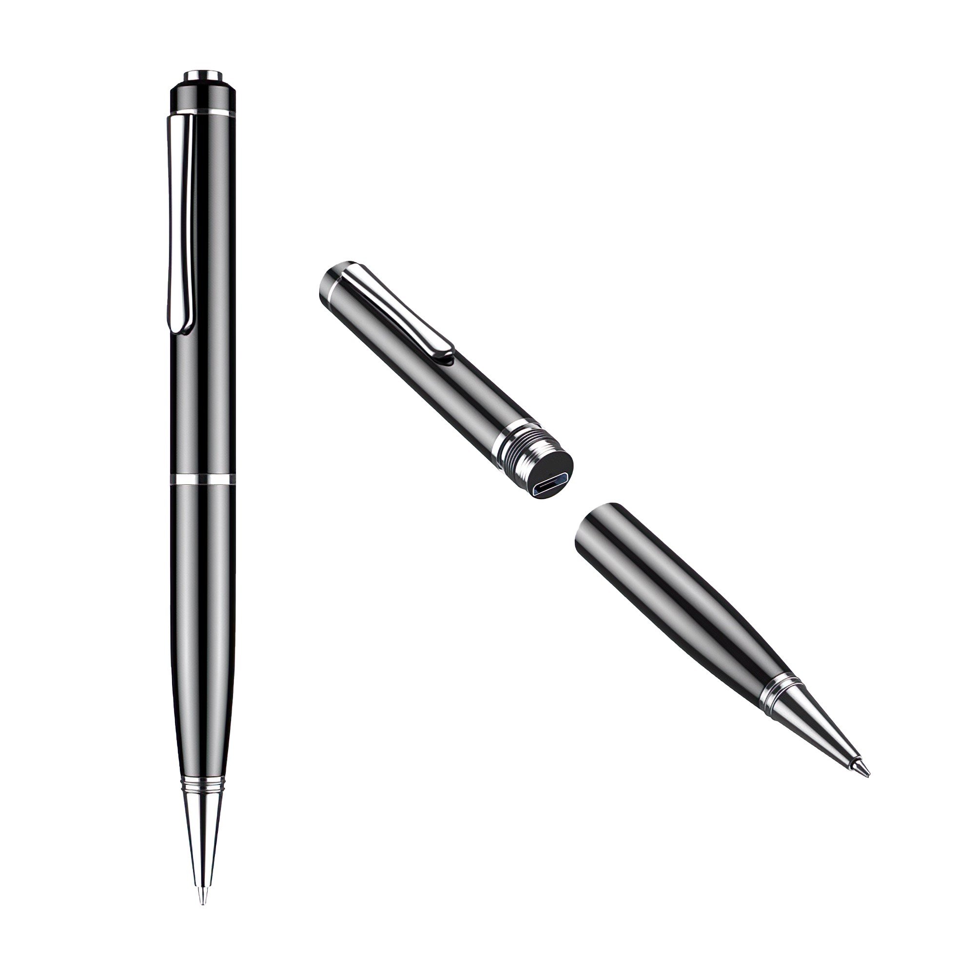 RUN 기술 초소형 볼펜녹음기 고음질 펜형 녹음 장시간 32G 휴대용, 블랙, ZD42+할인 상세 이미지 1