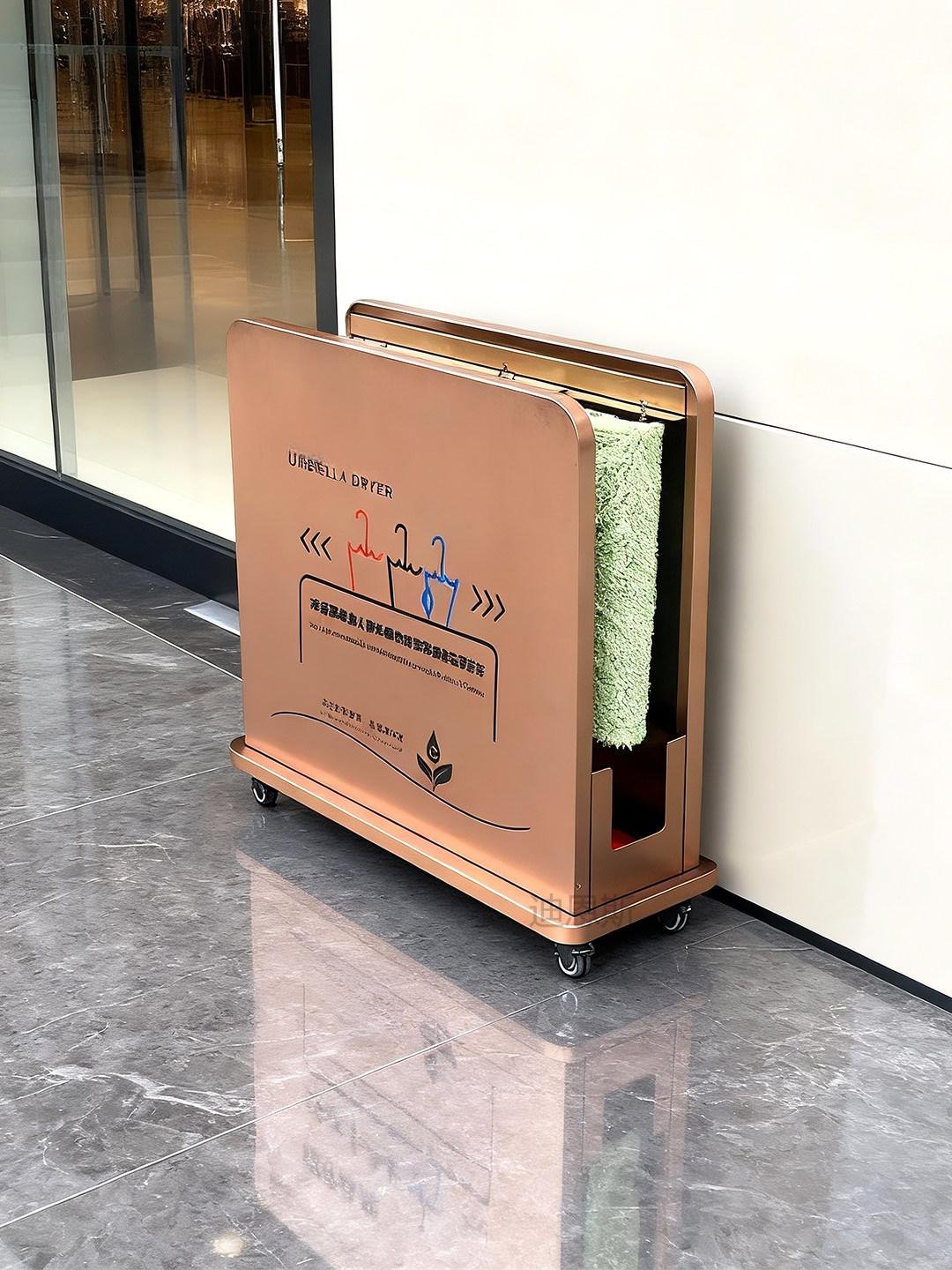 샤인픽스토어 우산건조기 빗물제거기 제거기 건조기, [전체 흡수 매트] 스테인리스 스틸 상세 이미지 2