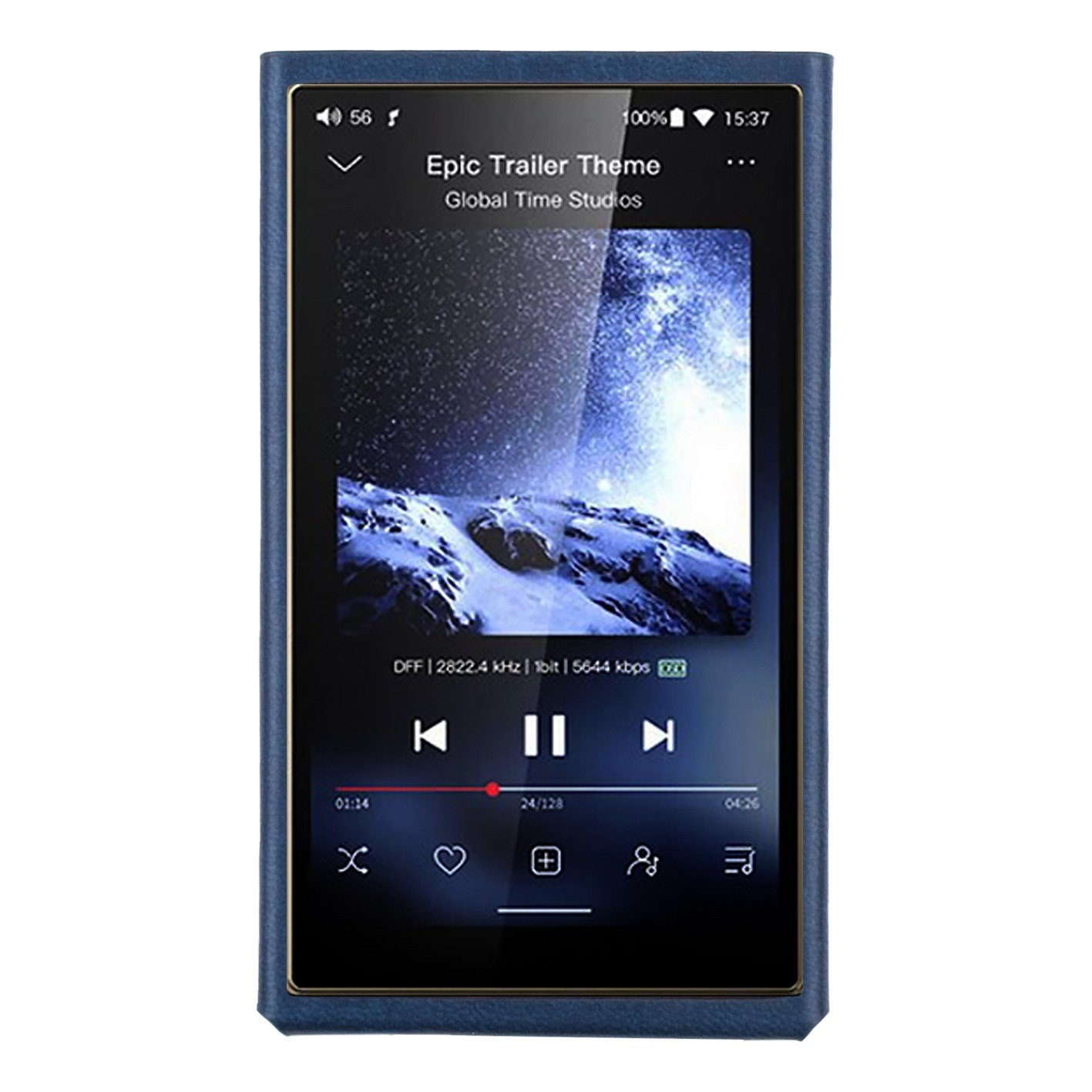 피오 M21 / FiiO M21 / 미테르 가죽 케이스 커버 [이탈리아산 PU인조 가죽] MITER Case, 네이비 상세 이미지 1