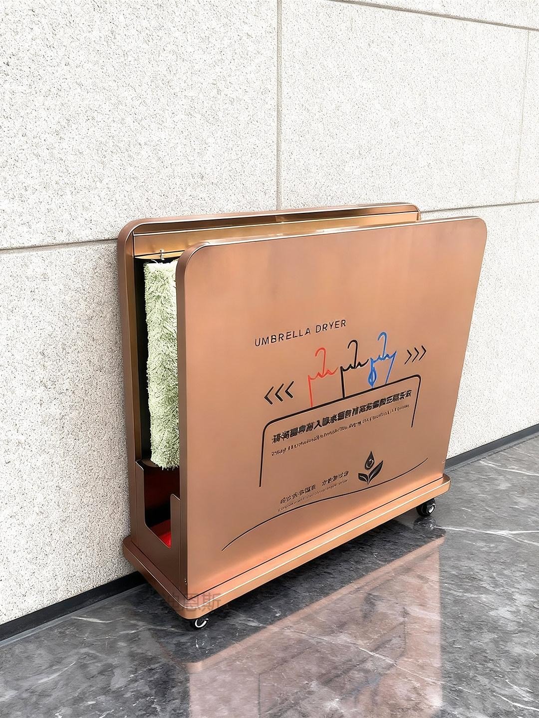 샤인픽스토어 우산건조기 빗물제거기 제거기 건조기, [전체 흡수 매트] 스테인리스 스틸 상세 이미지 2
