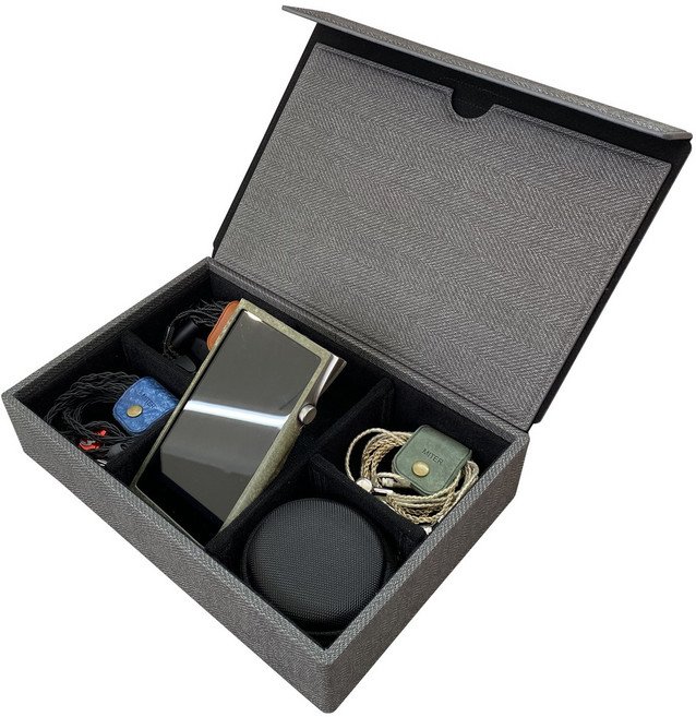 미테르 멀티 이어폰 DAP 플레이어 케이스 6구, 블랙, 6-Earphone Black Case