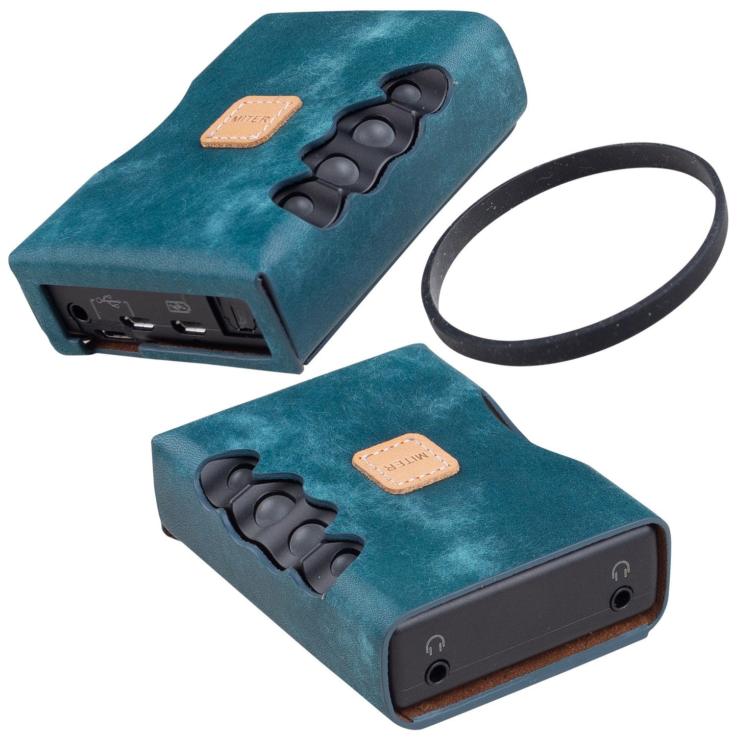 코드 모조 2 Chord Mojo 2 미테르 케이스 이탈리아 가죽 보호 커버 MITER, 블랙 이태리PU인조가죽 상세 이미지 1