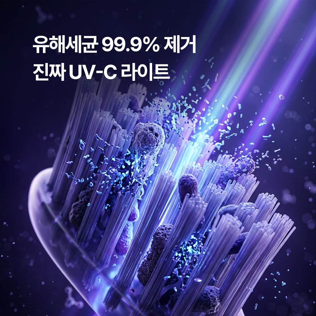 크리썸 AI 스마트 케어 칫솔 살균기, CRE-A001, 화이트할인 상세 이미지 2